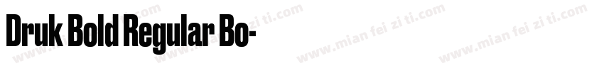 Druk Bold Regular Bo字体转换